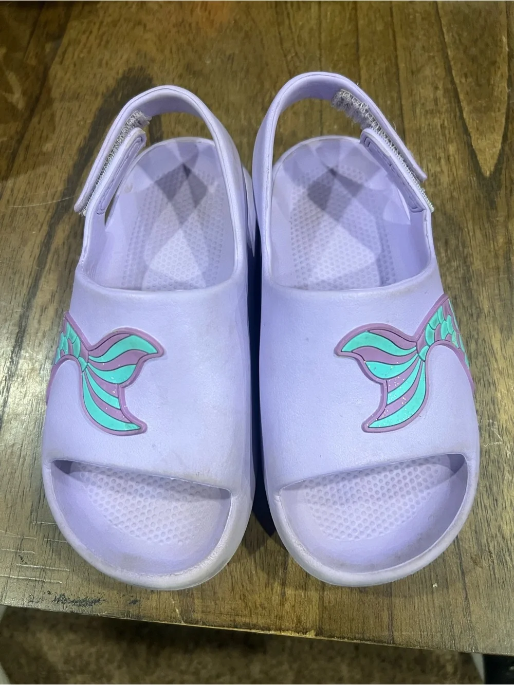 Girls' Lavender Mermaid Sandal Clogs - Kids Shoes wonder nation size 11-12